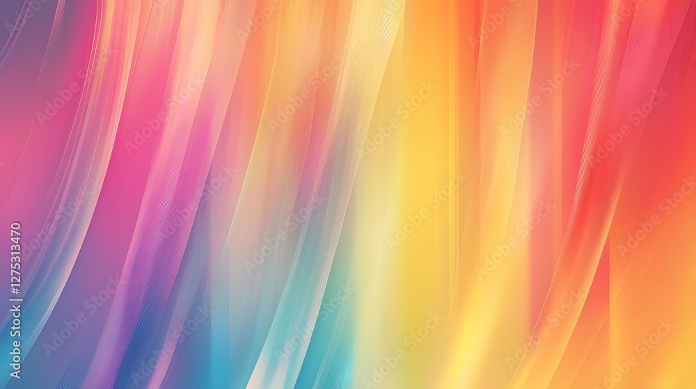 Poster Radiant Rainbow Gradient Blur Abstract Background with a Visually Striking and Inclusive Atmosphere Ideal for LGBTQ Pride Events Digital Campaigns and Creative Design Projects