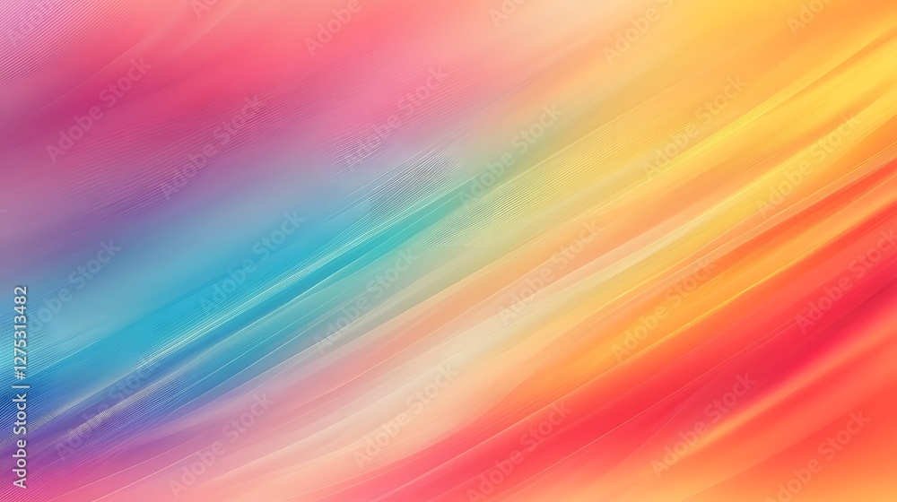 Poster Captivating Rainbow Gradient Abstract Background with Soft Blurred Effect Showcasing Vivid LGBTQ Pride Colors for Posters Digital Artwork and Media Designs