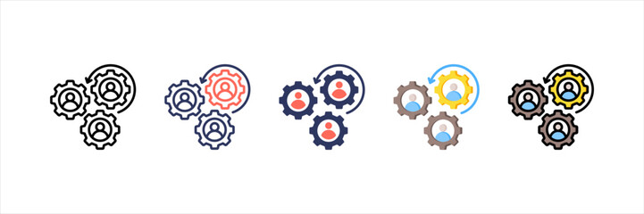 Role Model Multistyle Icon Set