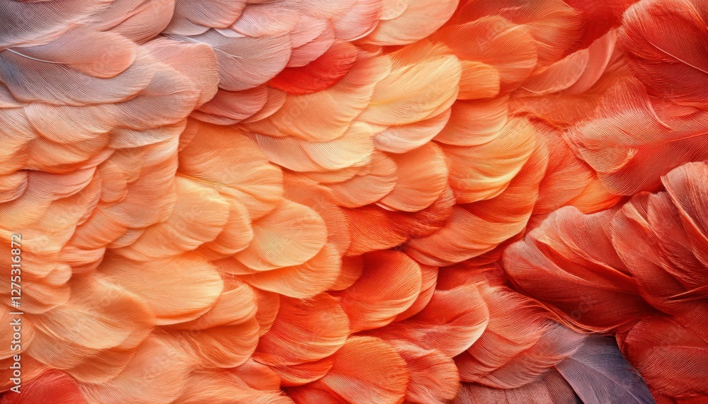 Poster Abstract Orange and Red Textured Background with Overlapping Scales