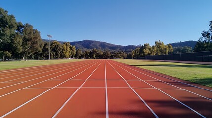 running track landscape photo