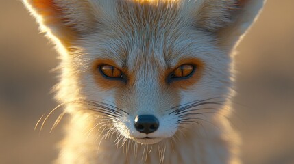 Obraz premium Fennec Fox Desert Sunset Portrait Wildlife