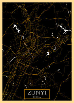 Zunyi China City Map