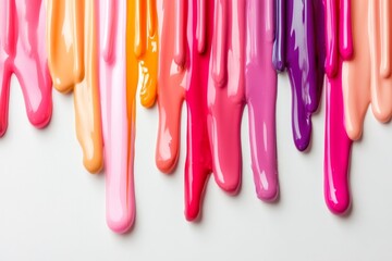 Abstract Dripping Paint Colors - A Vibrant Palette