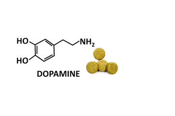 Dopamine pills. Supplements. Euphoria.