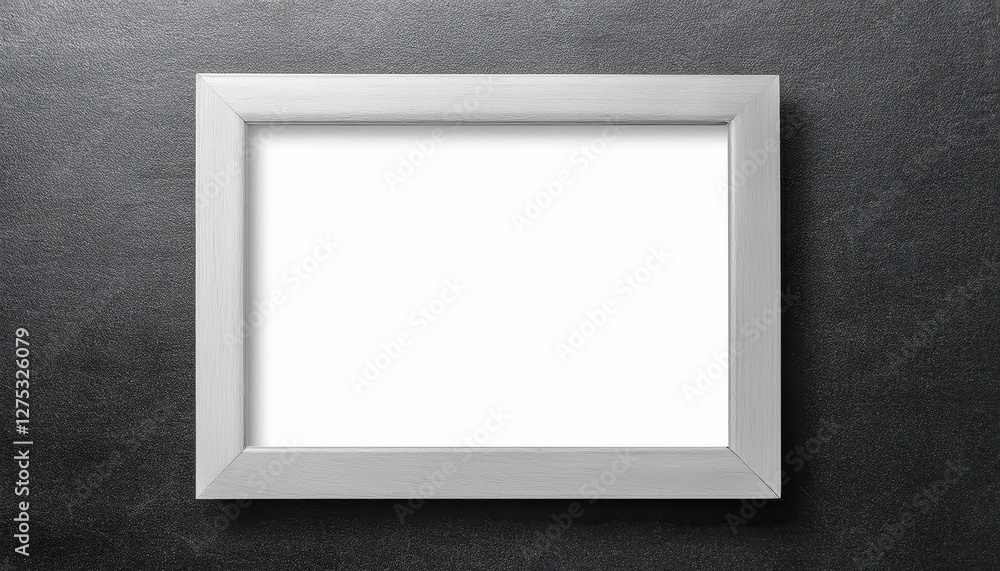 Poster realistic rectangle picture frame on transparent background artistic simplicity against a timeless b