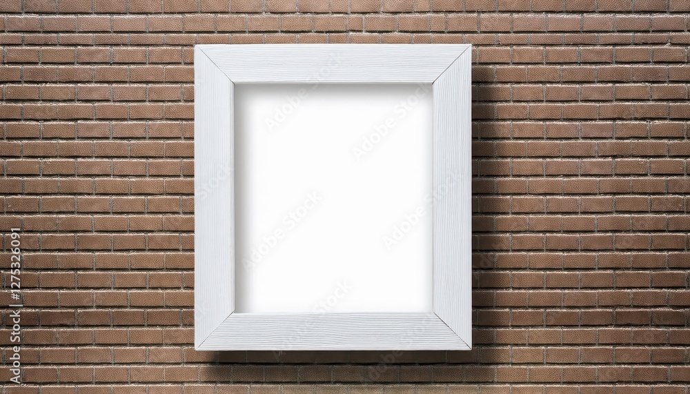 Poster minimalist realistic rectangle picture frame against transparent backdrop, elegant and versatile art