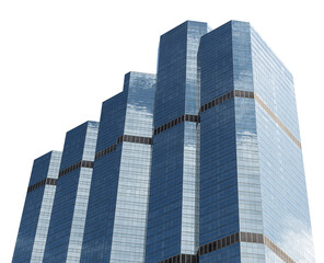 Obraz premium Blue mirror office building