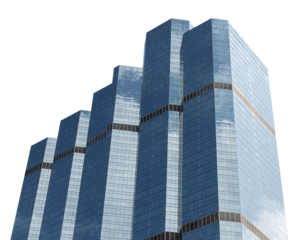 Blue mirror office building