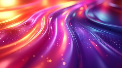 Vibrant and Colorful Abstract Light and Fluid Pattern Background. Generative AI