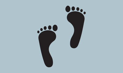 foot prints vector illustration