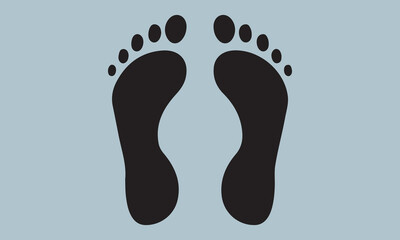 foot prints on white