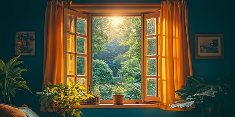 Sunlit Serenity: A Peaceful Window View