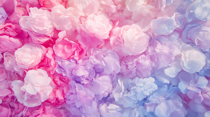 Obraz premium Soft pink roses in soft color and blur style for background.
