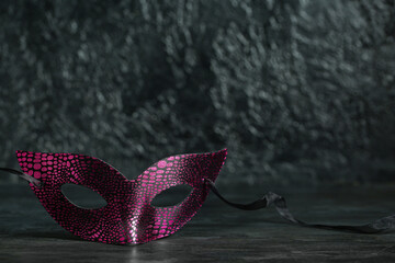 Beautiful carnival mask on black background