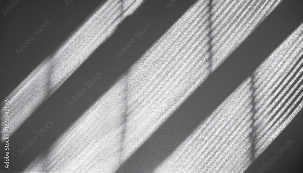Poster translucent shadow play dynamic overlay effect against a window backdrop, embracing minimalistic ele