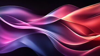 Abstract Colorful Waves Flowing Design