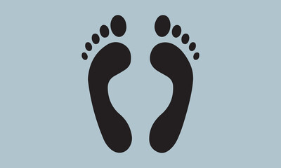 footprint on white background