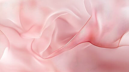 Obraz premium Draped Pink Fabric Shows Soft Gentle Curves