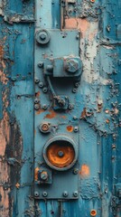 Detailed Inspection of Textured Surface with Injection Molding Defects in Blue and Orange Colors