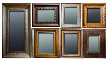 Timeless Collection Antique Blank Vertical Frames Echoing the Past with a Hint of Nostalgia, Perfect for Custom Artwork or Home Decor