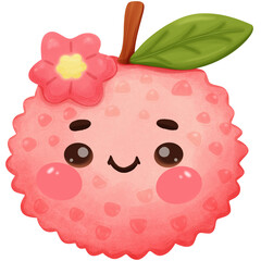cartoon lychee