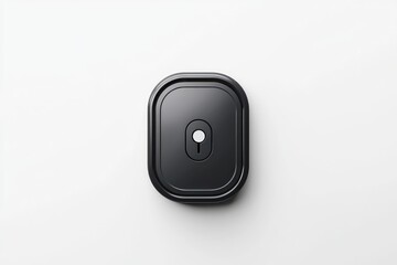 3D smart lock icon, secure and sleek smart lock design on white background.