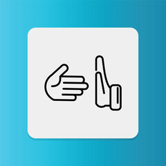 Isolation icon. Editable stroke. Vector illustration	