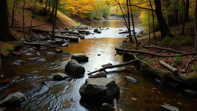 Ashtabula County Conneaut Creek West Branch Scenic Beauty Ohio Landscape Photography