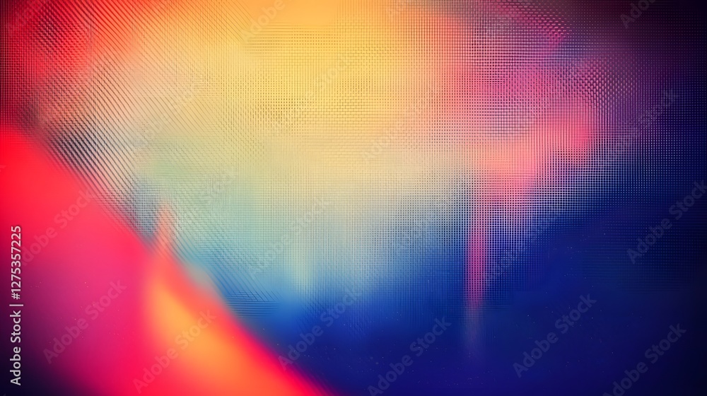 Aufkleber vibrant layered gradient and textured abstract composition