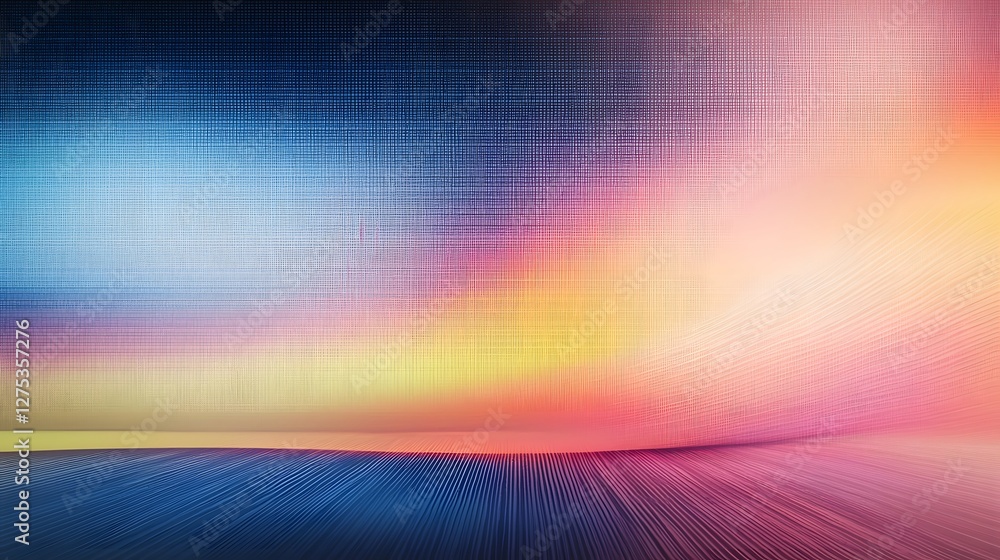 Poster Vibrant Abstract Gradient Textured Background with Fluid Composition