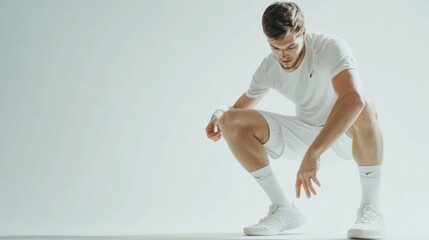 Sports injury from a hip strain during tennis. Featuring rehabilitation and recovery