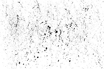 Texture wall grunge. Pattern paper old. Textured art rough design surface. Black splash on transparent background. PNG format.