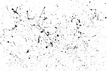 Texture wall grunge. Pattern paper old. Textured art rough design surface. Black splash on transparent background. PNG format.