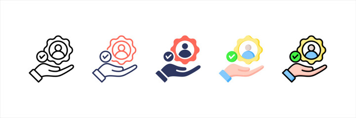 Trustworthiness Multistyle Icon Set