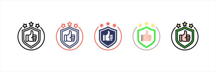 Reliability Multistyle Icon Set