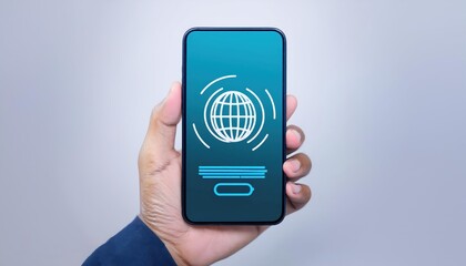 Flat Outline Smartphone Vector Icon Vibrant, Modern Symbol Representing Digital Technology in a Clean, Minimalist Design, Perfect for Digital Art, Web Design, or Graphic Inspiration.