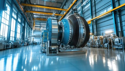 Industrial machinery maintenance in a large clean factory