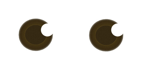 Different type of eyes in an animated style