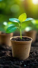 Seedling growth, garden, sunlight, eco