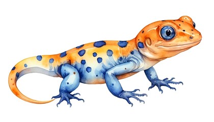 Obraz premium Vibrant Watercolor Gecko