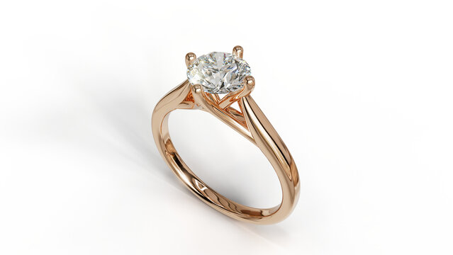 3D render of a Rose gold solitaire ring with a natural diamond,
featuring an elegant and luxurious design. Perfect for jewelry, engagement, wedding, or fashion.