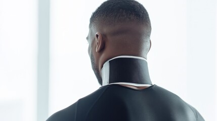 Sports injury from a neck strain during boxing. Featuring rehabilitation and recovery