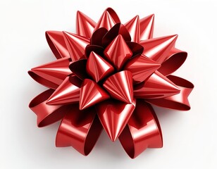 Red Glossy Gift Bow