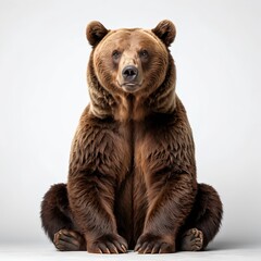 Majestic Brown Bear Sitting