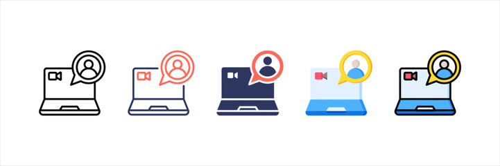 Virtual Assistant Multistyle Icon Set