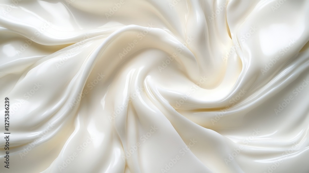 Poster smooth, flowing white fabric creating a soft, elegant texture with subtle light reflections