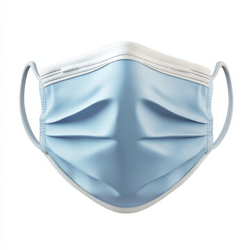 Blue face guard presents confidence in protection against airbone diseases
