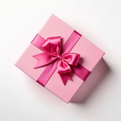 Pink Gift Box with Ribbon Bow