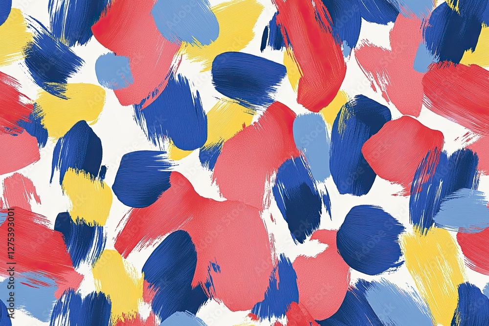 Aufkleber colorful abstract brush strokes pattern creating a vibrant and modern design for artistic projects